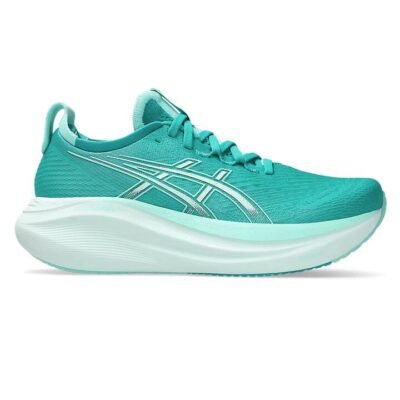 Womens Asics Gel-nimbus 27 Wave Teal / Illuminate Mint / Us 7