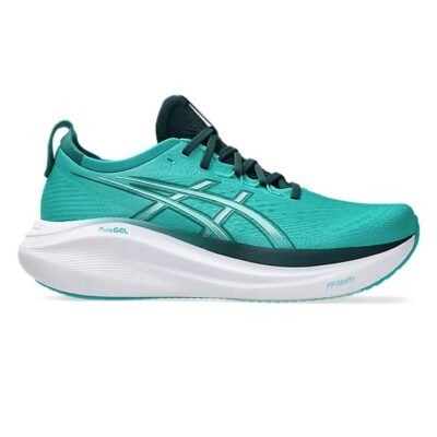 Mens Asics Gel-nimbus 27 Wave Teal / Saxon Green / Us 8.5