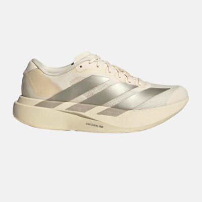 Womens Adidas Adizero EVO SL Wonder White/Silver Met TheSneakerLounge Adidas Womens Adidas Adizero EVO SL Wonder White/Silver Met