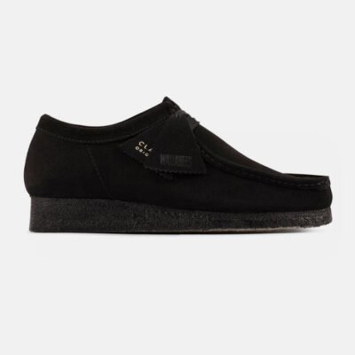 Womens Clarks Originals Wallabee Black Sde