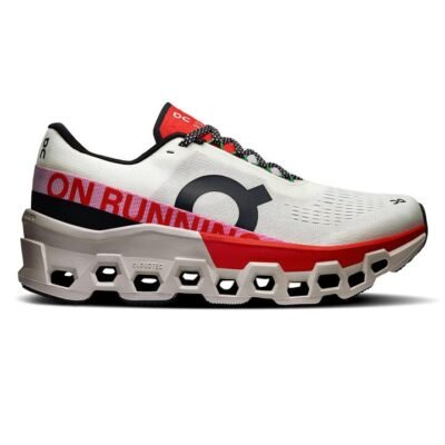 Womens On Running Cloudmonster 2 Ivory / Red / Us 9.5