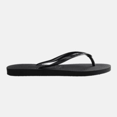 Womens Havaianas Slim Thongs Black