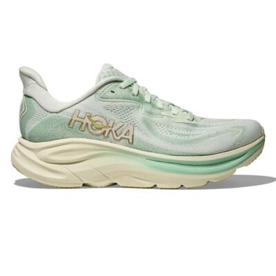 Womens Hoka Clifton 10 (Wide) Sea Glass / Jadeite / Us 7