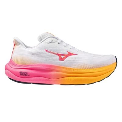 Unisex Mizuno Wave Sky 9 White / Tang Orange / Pink Tetra / Us M5.5 / W7