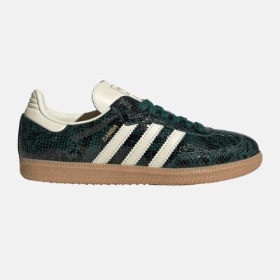 Womens Adidas Samba OG Cream White/Cream White/Collegiate Green TheSneakerLounge Adidas Womens Adidas Samba OG Cream White/Cream White/Collegiate Green