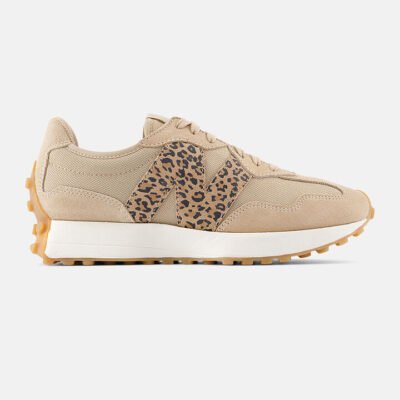 Womens New Balance 327 Tan Leopard TheSneakerLounge New Balance Womens New Balance 327 Tan Leopard