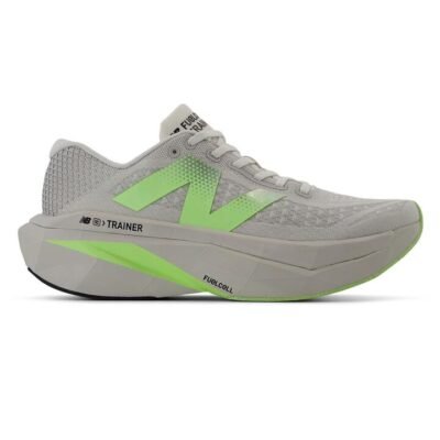 Mens New Balance Fuelcell Supercomp Trainer V3 Grey Matter / Mint Flash / Silver Metallic / Us 11.5
