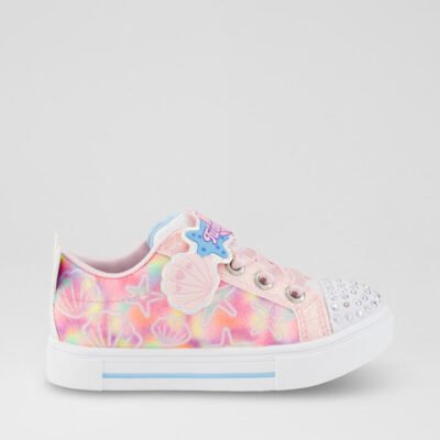 Twinkle Sparks Toddler Light Pink Multi Fabric Sneakers TheSneakerLounge Kids Twinkle Sparks Toddler Light Pink Multi Fabric Sneakers