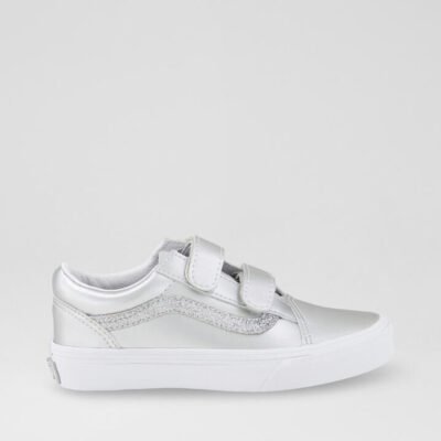Old Skool Junior Silver Fabric Sneakers