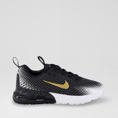 Air Max Phoenix Junior Black Metallic Gold Fabric Sneakers