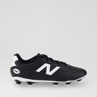 442 Team V3 Junior Black White Leather Sneakers TheSneakerLounge Kids 442 Team V3 Junior Black White Leather Sneakers