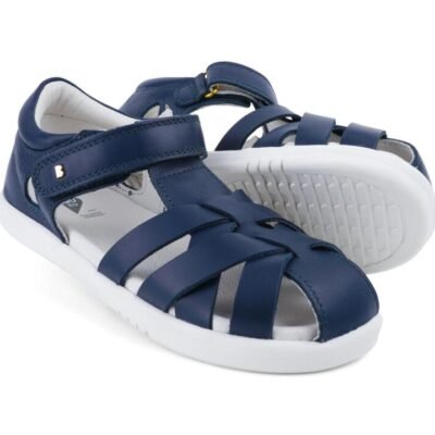 Tropicana Ii Jnr Navy Leather Sandals