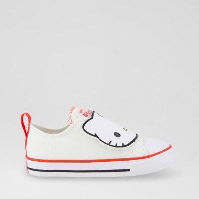 Hello Kitty Ctas Low Toddler White Red Canvas Sneakers