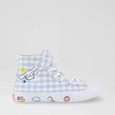 Hello Kitty Ctas Hi Junior Baby Blue Canvas Sneakers
