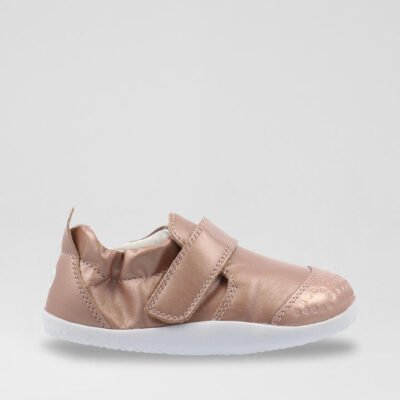 Xp Go Infant Rose Gold Leather Flat Shoes