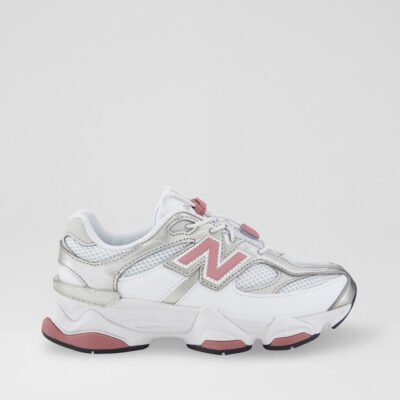 9060 Junior White Rosewood Suede Sneakers TheSneakerLounge Kids 9060 Junior White Rosewood Suede Sneakers